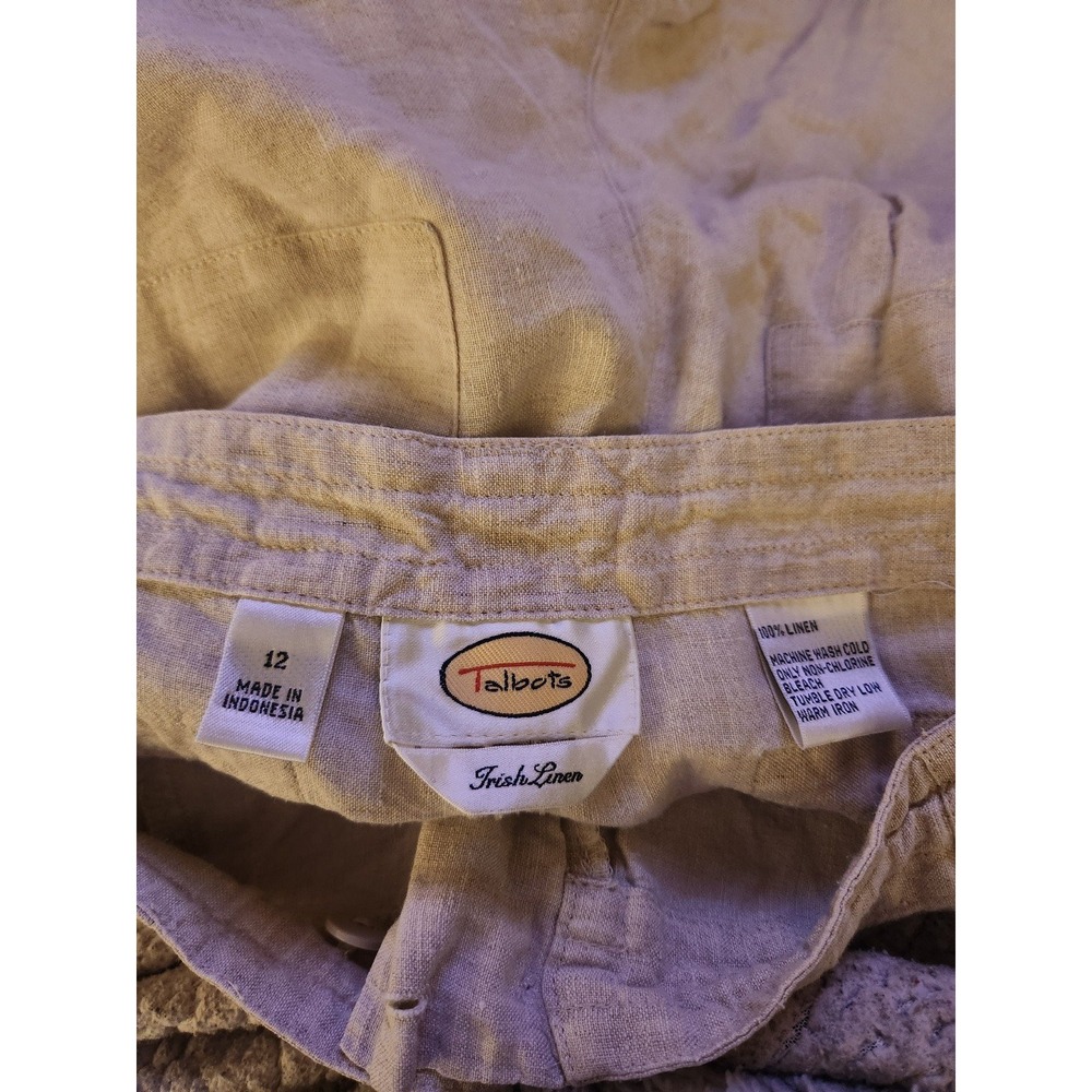 Talbots Irish‎ Linen Cropped Pants - Picture 4 of 4